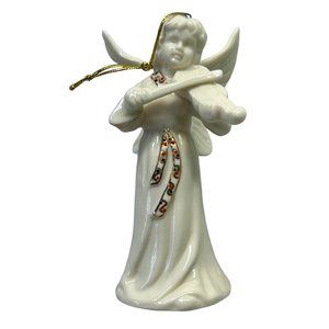 Angel Bell Christmas Tree Ornament Violin Player 5" Tall